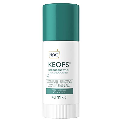 RoC - KEOPS Deodorant Stick - Efficacia 24 ore - Senza Al Profumo e Sali di Alluminio - 40 ml