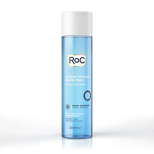 RoC - Tonico Perfezionatore - Detergente Viso - Sblocca i Pori - Senza Alcool - Tutti i tipi di Pelle - 200 ml