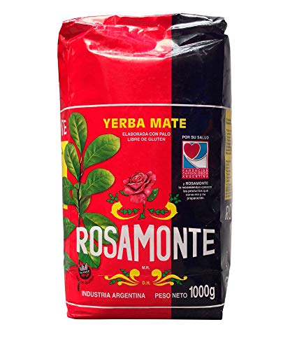 Rosamonte - 1 kg Yerba Mate (con steli) Pack of 1...