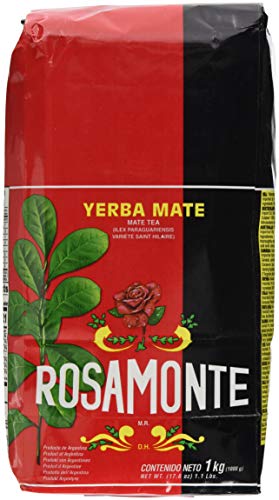 Rosamonte - 1 kg Yerba Mate (con steli) Pack of 1...