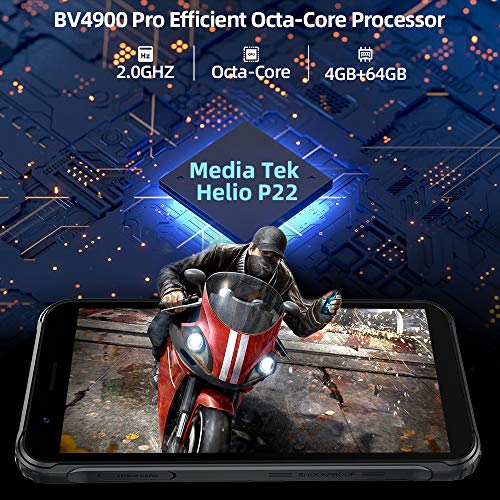 Rugged Smartphone, Blackview BV4900 Pro Android 12 Telefono Indistr...