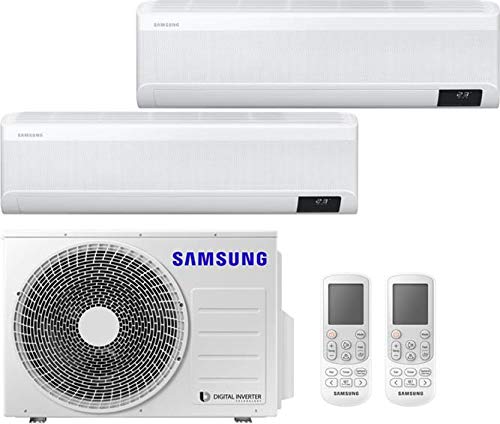 Samsung Windfree Avant - Climatizzatore Dual Split 9000 + 18000 Btu, Inverter, Pompa di Calore, A+++ A++, Gas R32