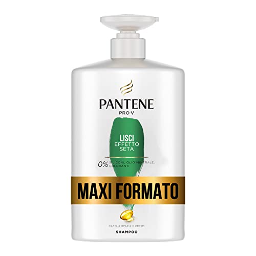 Shampoo Pantene Pro-V, Lisci Effetto Seta, Shampoo per Capelli Cres...