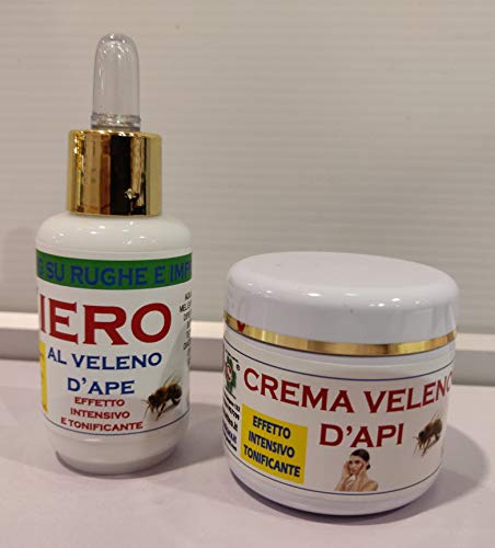 Smcosmetica Trattamento Antirughe Siero+Crema al Veleno d Api, 60 Ml