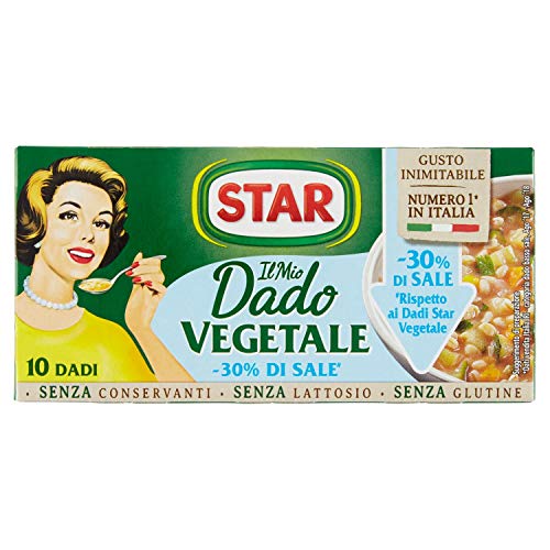 Star Dado Vegetale 10 Cubi -30% Di Sale, 100g