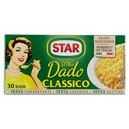 STAR Il Mio Dado Classico, Ricco di Sapore, Verdure e Olio Extravergine d Oliva, 30 Dadi, 300gr, senza conservanti, senza lattosio e senza glutine. Ottimo insaporitore per ogni ricetta