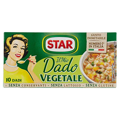 STAR il Mio Dado Vegetale con 9 verdure, 10 Dadi, 100 gr, senza con...