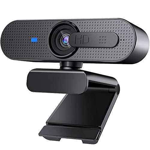 Streaming Webcam 1080p Full HD, Doppio Microfono Stereo, otturatore della Privacy, USB Webcam PC Autofocus per Video Chat Registrazione Skype, FaceTime, Compatibile con Windows, Mac e Android