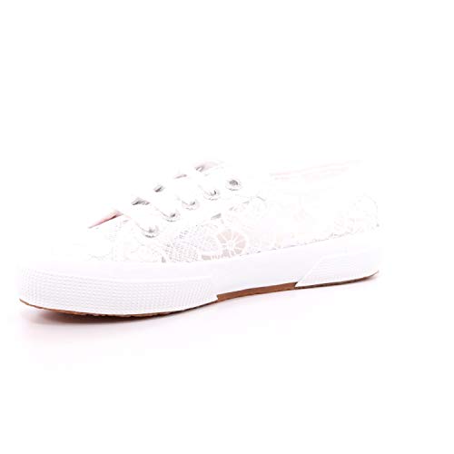 SUPERGA 2750 MACRAMEW, Sneaker, Donna, Bianco (White 900), 36 EU