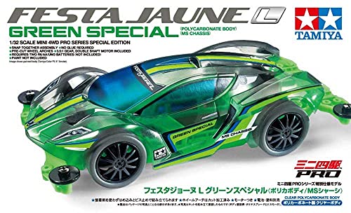 Tamiya 95485 Mini 4WD PRO Festa Jaune Green Special Policarbonato T...