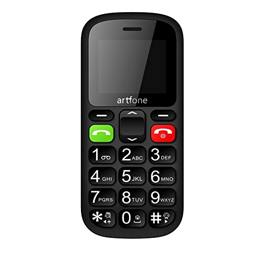 Telefono Cellulare per Anziani con Tasti Grandi,Cellulare Facile da usare con Tasto SOS, 1.77  Display, Supporto SIM Doppio, Chiamata Rapida and Torcia (Ci sono più suonerie tra cui possono scegliere)