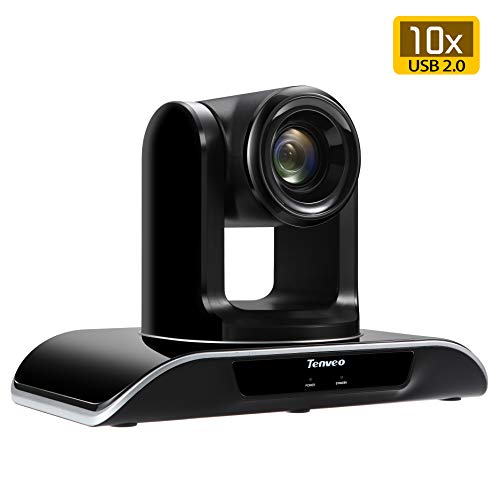 Tenveo PTZ Webcam HD 1080P per videoconferenza con zoom ottico, Riu...