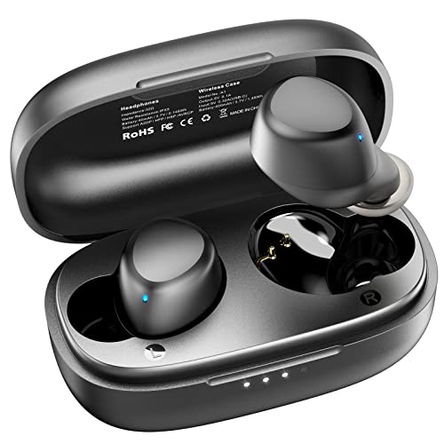TOZO A1 Mini Wireless Auricolari Bluetooth 5.3 in Ear Cuffie leggere Microfono incorporato Cuffie con connessione a lunga distanza Immersive Premium Sound (Compatibili per l orecchio piccolo), Nero
