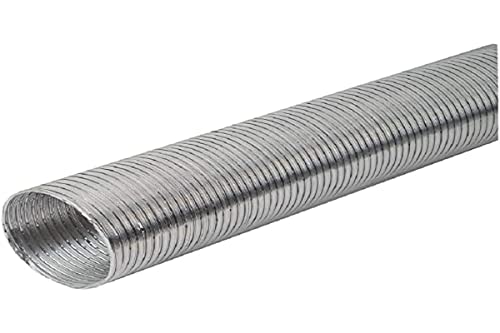 Tubo flessibile in alluminio per aerazione, diametro 120 mm, lunghezza 1,5 m