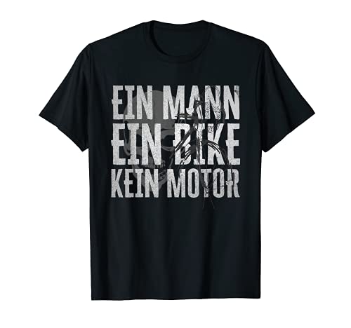 Un uomo una bici senza motore | Mountain bike | MTB Maglietta