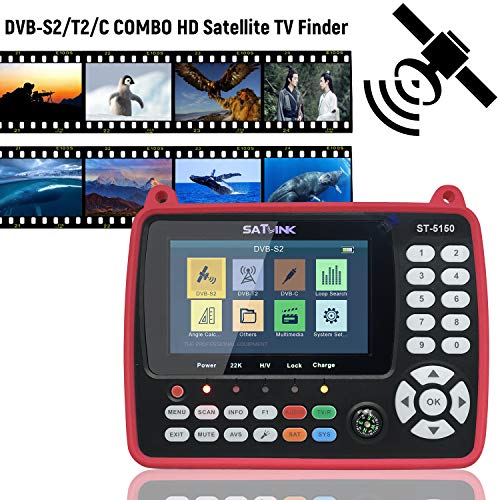 VISLONE ST-5150 DVB-S2 T2 C Combo HD ricerca segnale TV satellitare...