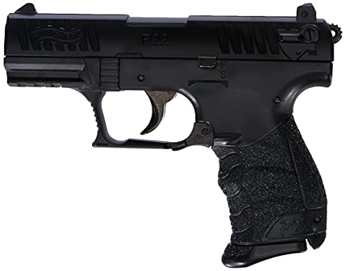 Walther Softair P22Q Pistola con Slitta in Metallo, Massimo 0,5 Joule, 6, Pistola Airsoft, Nera, 6 mm