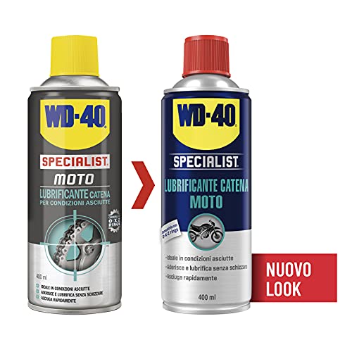 WD-40 Specialist Lubrificante Catena Moto Spray, 400 ml, ideale in ...