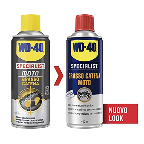 Wd-40 Specialist Moto Grasso Catena Moto Spray, 400 Ml, Trasparente...