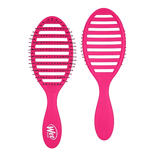 Wet Brush Speed ​​Dry Detangler (rosa) - districante nodi, spazzolino antistatico e antistatico per tutti i tipi di capelli