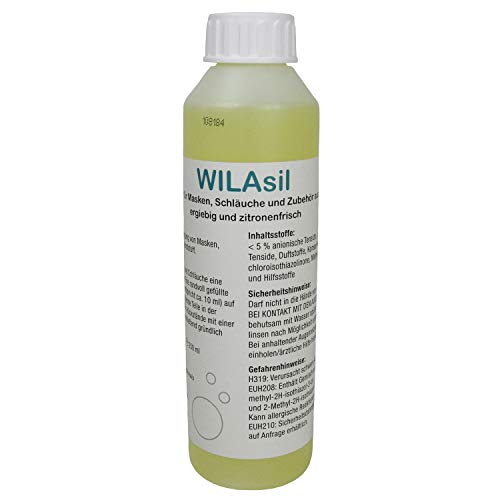 WILAsil Detergente siliconico da 250 ml per maschere CPAP, maschere...