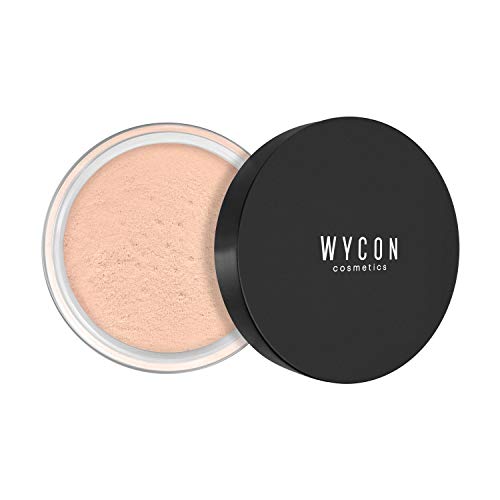 WYCON cosmetics PRIME & FINE, Cipria Polvere libera, Opacizzante leggero Finish Naturale e Luminoso, Vitamina E e Acido Ialuronico - 03 delicate beige