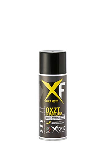 XFORTE OXZT lubrificante Sintetico per Catena Moto o-Ring Alte Prestazioni, Trasparente 400 ml