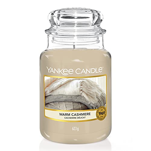 Yankee Candle Candela profumata in giara grande, Caldo cashmere