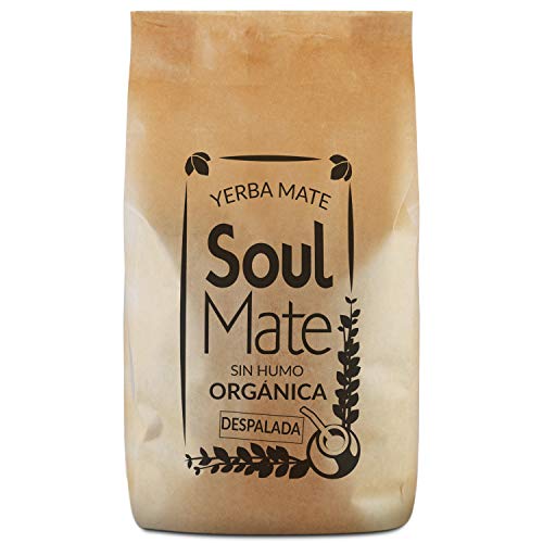 Yerba Mate Soul Mate Sin Humo Despalada 500g | Yerba mate despalada 100% bio organico | Yerba mate di alta qualità | Yerba mate fortemente stimolante | Yerba mate tradizionale