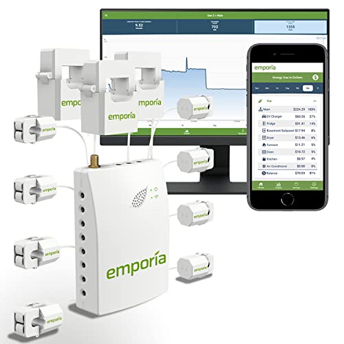2 o 3 fasi Emporia Smart Home Energy Monitor, monitor di elettricit...
