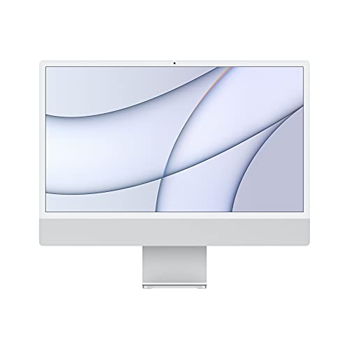 2021 Apple iMac (24 , Chip Apple M1 con CPU 8-core e GPU 7‑core, due porte, 8GB RAM, 256GB) - Argento