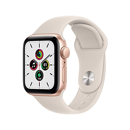 2021 Apple Watch SE (GPS) Cassa 40 mm in alluminio color oro con...