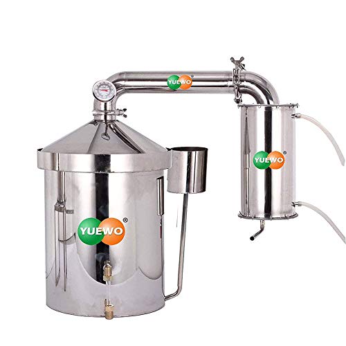 48 litri casa alcool distillatore acqua per oli essenziali Alambicco acciaio inox Temperatura Serpentina