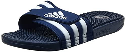 Adidas Adissage Ciabatte Unisex – Adulto, Blu (Blu Bianco Blu), 42 EU