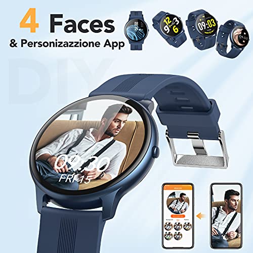 AGPTEK Smartwatch Uomo Fitness Impermeabile IP68 Sport, Cardiofrequ...