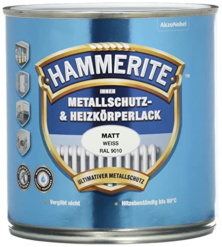 AKZO NOBEL (DIY Hammerite) interno in metallo protezione e smalto termosifone, opaco, 0,500 L, 5117865