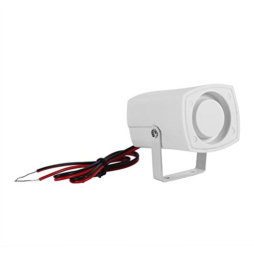Allarme Filare Elettronico Sirena Wireless Sensore Mini Forte Corno per Sistema di Allarme di Sicurezza per Casa con Supporto 110dB DC 12 V