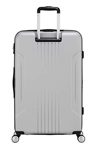 American Tourister Tracklite - Spinner M, Trolley Adulti, Argento (...