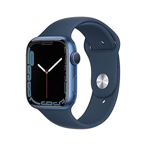 Apple Watch Series 7 (GPS) Cassa 45 mm in alluminio blu con Cintu...