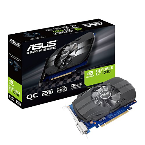 ASUS Phoenix GeForce GT 1030 OC Edition 2 GB GDDR5, Scheda Video Gaming e Multimediale per HTPC, PCI Express 3.0, Home Entertainment e Gaming HD