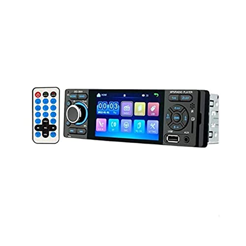 Autoradio, ricevitore stereo per auto MP3 con Bluetooth 4.0, ricevitore multimediale FM, microfono integrato, porta USB e slot per scheda SD, con telecomando