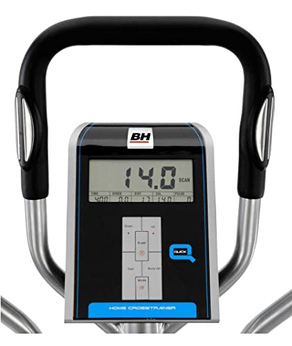 BH Fitness Quick, Bicicletta ellittica Magnetica Unisex-Adult, Whit...