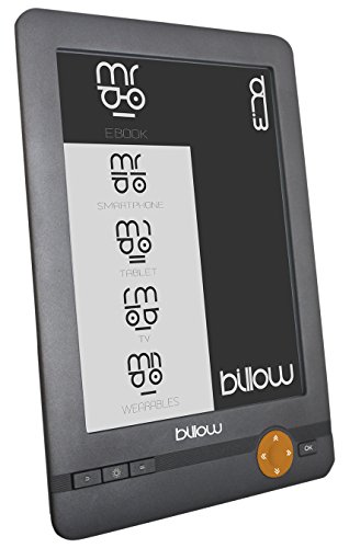 Billow E03E Lettore e-book - E-reader (E Ink, 800 x 600 Pixel, DjVu, EPUB DRM, FB2, MOBI, PDF, RTF, TXT, BMP, GIF, JPG, non compatibile, MicroSD (TransFlash))