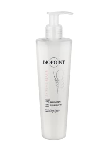 Biopoint Extreme Repair - Fluido Capelli Super Ricostruttore con Cheratina Pre-Shampoo, Azione Nutriente e Fortificante, Favorisce la Ricostruzione della Fibra Capillare, 200 ml