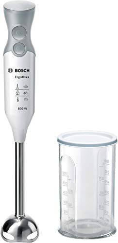 Bosch MSM66110 Mixer a Immersione, 600 W, 0.6 Litri, Plastica, Bianco