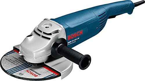 Bosch Professional 0601884M03 Smerigliatrice Angolare GWS 24-230 JH con Limitatore di Spunto alla Partenza, Protezione Contro il Riavvio Accidentale, 2400 watts, , Blu Nero