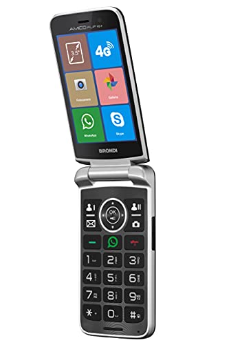 BRONDI Amico Flip 4G+ Telefono Cellulare per Anziani GSM DUAL SIM c...