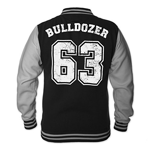 Bud Spencer, Bulldozer 63 College, giacca da uomo, colore: blu, Ner...