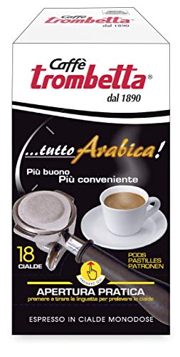 Caffè Trombetta, Caffè in Cialda ESE, Tutto Arabica - 18 Cialde