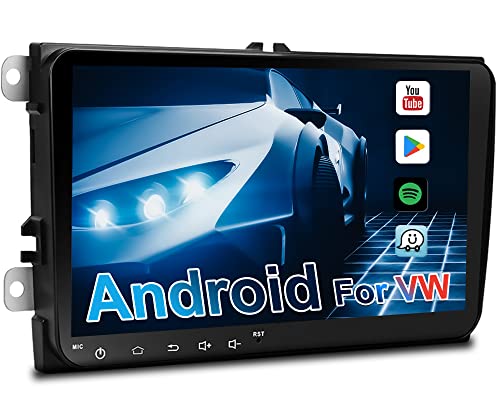 CAMECHO 9 Pollici Android Autoradio 2 Din con GPS Navigatore per Golf 5 VW Tiguan Stereo Touchscreen Bluetooth con FM WiFi USB SWC Mirror link + Canbus